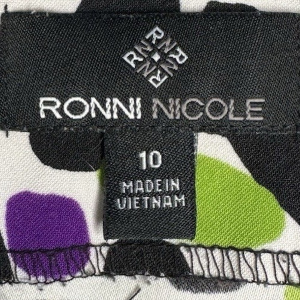 Ronni Nicole Sleeveless Sheath Dress Women's Size 10 Multi Color Knee Length - Picture 4 of 8